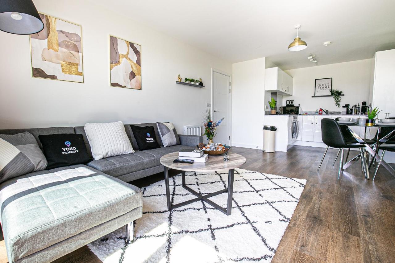 Penthouse Apartment - City Centre - Secure Parking, Balcony, Self-Check-In, Fast Wifi And Smart Tv With Netflix By Yoko Property Milton Keynes Exterior foto